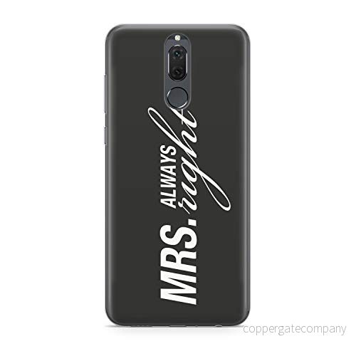 Finoo TPU mobilfodral för din Huawei Mate 10 Lite Made In Germany skal med motiv och optimalt skydd silikon väska Case Cover skyddsskal Mrs right black 4251581739162