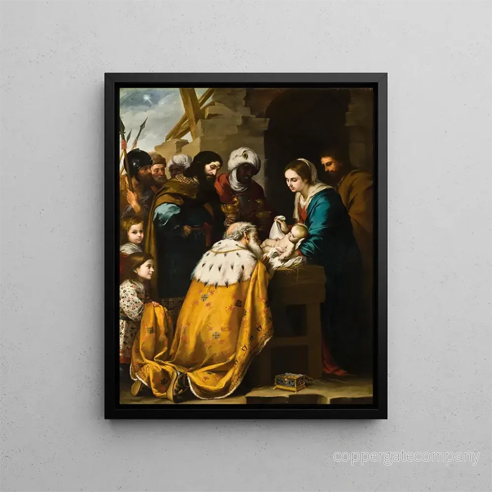 Målning Adoration des Mages – Bartolomé Esteban Murillo | Konsttryck Målning Adoration des Mages – Bartolomé Esteban Murillo | Konsttryck
