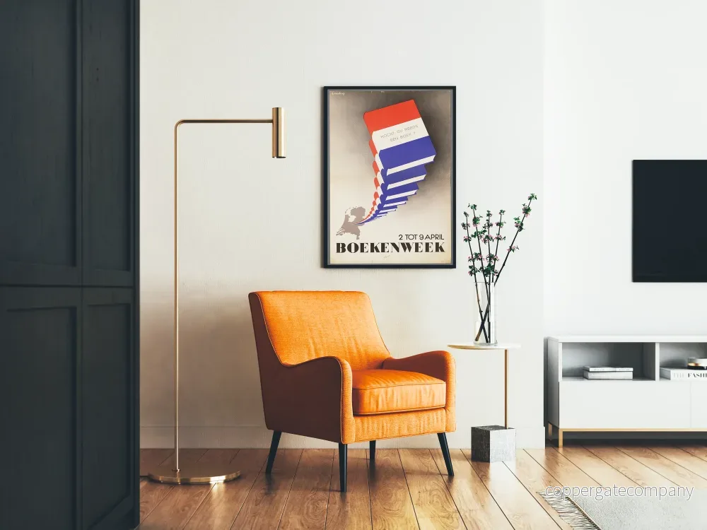 Vintageposter Boekenweek 1938 - Bokväggsdekor - Bild 2