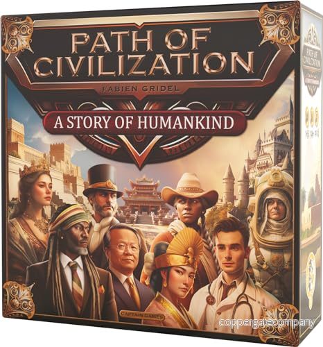 Asmodee Captain Games Path of Civilization brädspel utvecklingsspel från 14 år 1 till 5 spelare svensk version 5407009610103