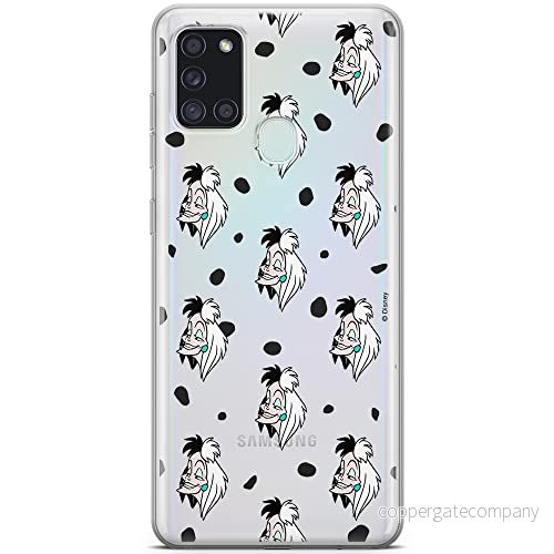 ERT GROUP mobiltelefonfodral för Samsung A21s originalt och officiellt licensierat Disney mönster Cruella 005 optimalt anpassad till formen på mobiltelefonen, gedeeltelijk transparant 5903040255537