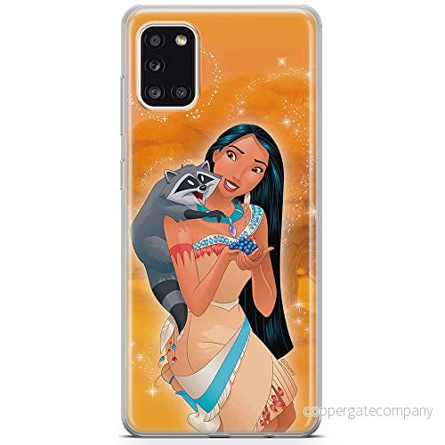 ERT GROUP mobiltelefonfodral för Samsung A31 originalt och officiellt licensierat Disney mönster Pocahontas and Meeko 001 anpassad till formen på mobiltelefonen, fodral tillverkad av TPU plast 5903040219331