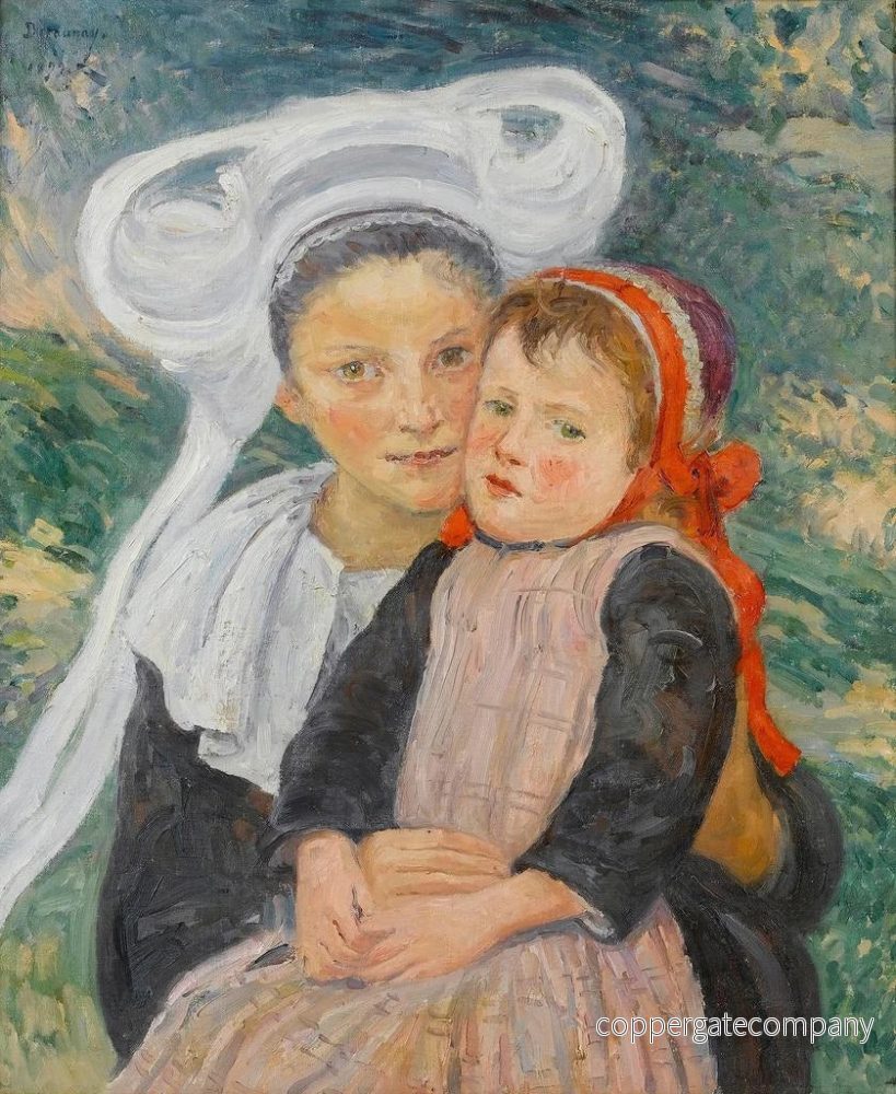 Målning Maternité, Pont - Aven - Émile Alfred Dezaunay - Bild 2