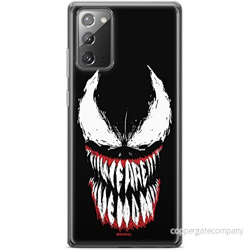 ERT GROUP mobiltelefonfodral för Samsung GALAXY NOTE 20 originalt och officiellt licensierat Marvel mönster Venom 005 optimalt anpassad till formen på mobiltelefonen, fodral tillverkad av TPU plast 5904805209239