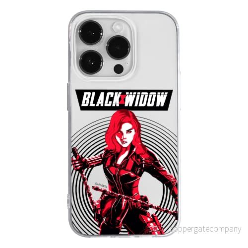 ERT GROUP mobiltelefonfodral för Apple Iphone 14 PRO originalt och officiellt licensierat Marvel mönster Black Widow 008 optimalt anpassad till formen på mobiltelefonen, gedeeltelijk transparant 5905131925664