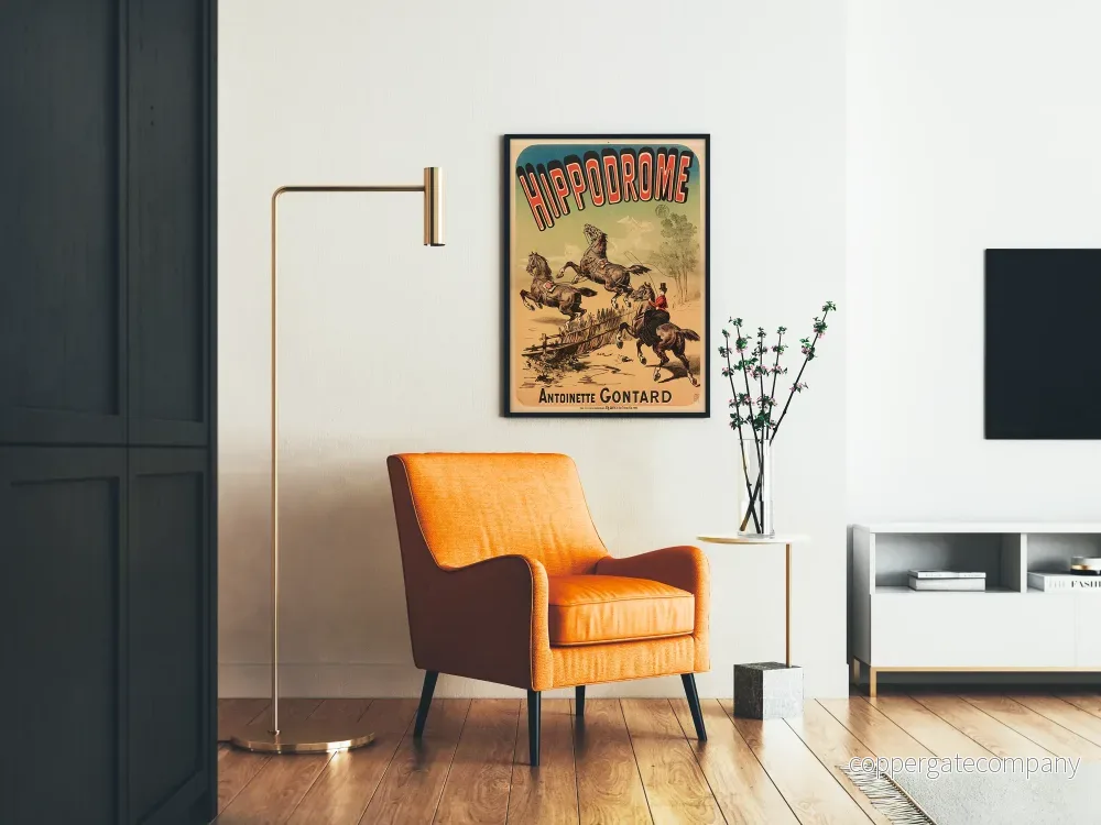 Vintageaffisch för Hippodrome Antoinette Gontard - hästkapplöpning - Bild 2