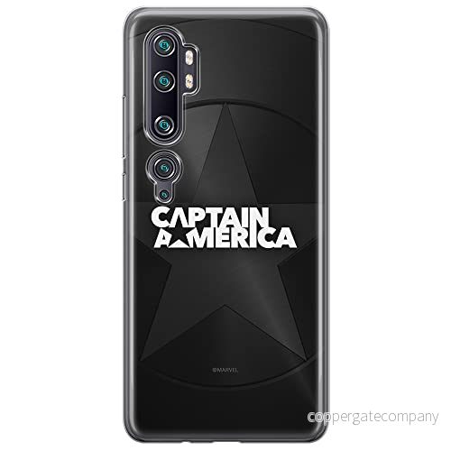 ERT GROUP mobiltelefonfodral för Xiaomi MI NOTE 10 / PRO originalt och officiellt licensierat Marvel mönster Captain America 024, fodral tillverkad av TPU plast 5904805583834