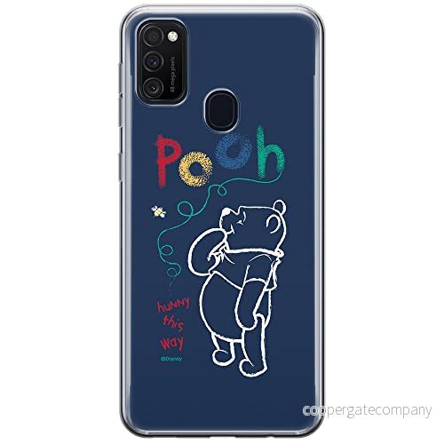 ERT GROUP mobiltelefonfodral för Samsung M21 originalt och officiellt licensierat Disney mönster Winnie the Pooh and friends 004 anpassad till formen på mobiltelefonen, fodral tillverkad av TPU plast 5903537833552