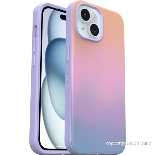Otterbox Symmetry för MagSafe skal iPhone 15 / 14 13 med MagSafe, stöttåligt, fallsäkert, skyddande tunt skal, testad till militärstandard x3, Ombre 840304737628