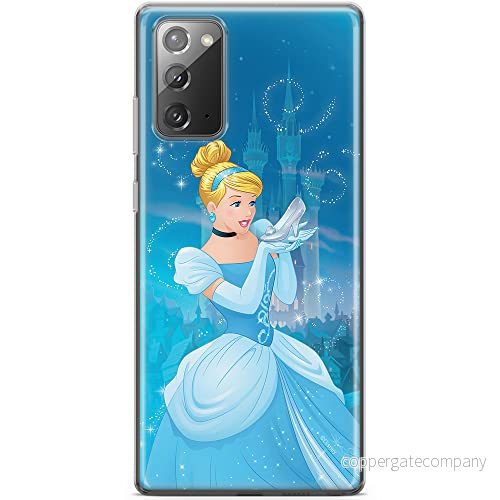 ERT GROUP mobiltelefonfodral för Samsung GALAXY NOTE 20 originalt och officiellt licensierat Disney mönster Cindrella 001 anpassad till formen på mobiltelefonen, fodral tillverkad av TPU plast 5903040457481