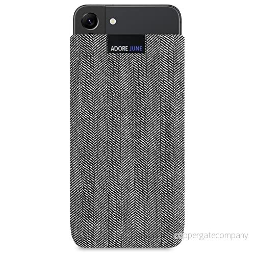 Adore June Business Smartphonefodral kompatibelt med Galaxy S25 Plus/Galaxy S24 Plus / S23 S22 Plus, Karakteristiskt fiskgräs tyg, Skyddsväska tillbehör Display Rengöringseffekt 4260764580262