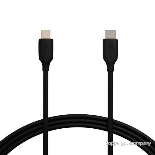 Amazon Basics snabbladdningskabel, USB C till 2.0, 480 MBit/s, 60W, IF certifierad, för Apple iPhone 15, iPad, Samsung Galaxy, surfplattor, bärbara datorer, 1.8 m, svart 192835002127