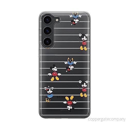 ERT GROUP mobiltelefonfodral för Samsung S23 PLUS originalt och officiellt licensierat Disney mönster Mickey & Minnie 007 optimalt anpassad till formen på mobiltelefonen, gedeeltelijk transparant 5905511444877