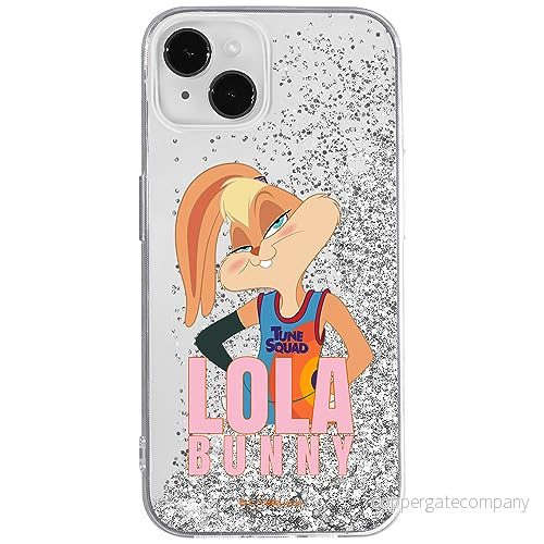 ERT GROUP mobiltelefonfodral för Apple Iphone 14 PLUS originalt och officiellt licensierat Looney Tunes mönster Space Jam 021 anpassad till formen på mobiltelefonen, med glitter overflow effekt 5905511593384