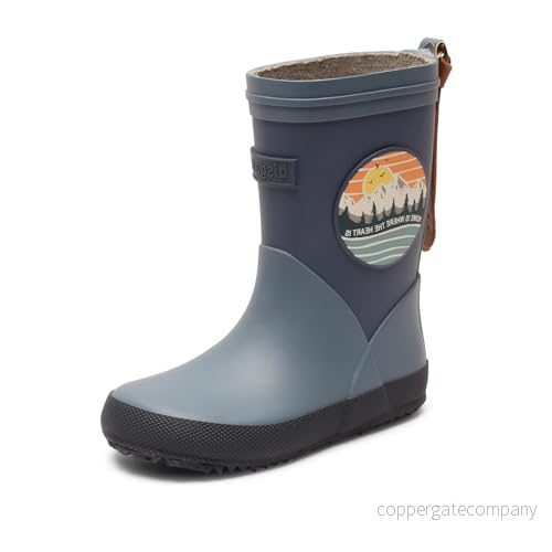 Bisgaard Pojkar mode Ii Rain Boot, blå, 22 EU 5714163747393