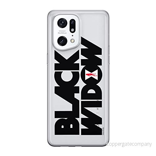 ERT GROUP mobiltelefonfodral för Oppo FIND X5 PRO originalt och officiellt licensierat Marvel mönster Black Widow 011 optimalt anpassad till formen på mobiltelefonen, gedeeltelijk transparant 5905511404130