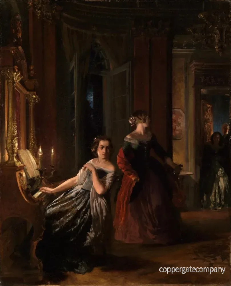Målning Le Strung - Adolph von Menzel | Konsttryck - Bild 2