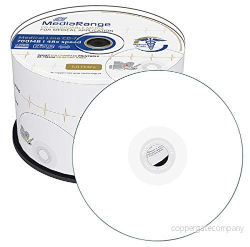 MediaRange Medical Line CDR80 48x (50) MR229 Cake Box bläckstråle tryckt 4260459616252