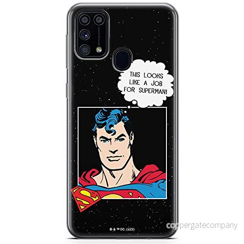 ERT GROUP mobiltelefonfodral för Samsung M31 originalt och officiellt licensierat DC mönster Superman 037 optimalt anpassad till formen på mobiltelefonen, fodral tillverkad av TPU plast 5905131571670