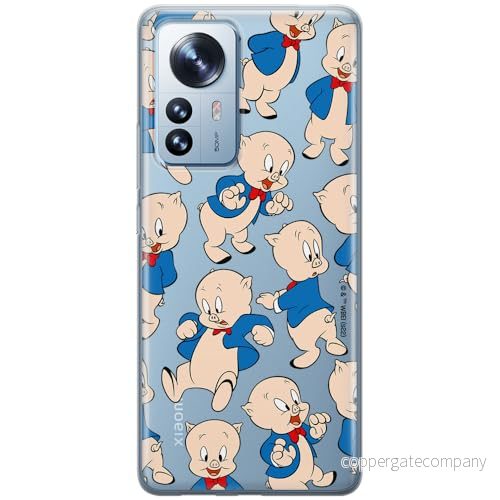 ERT GROUP mobiltelefonfodral för Xiaomi 12 PRO originalt och officiellt licensierat Looney Tunes mönster Porky Pig 001 optimalt anpassad till formen på mobiltelefonen, gedeeltelijk transparant 5905511620080