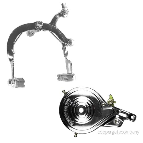 cyclingcolors U formad cykelbromsar främre bakre trumbroms stål för cykel silver 3666690061843