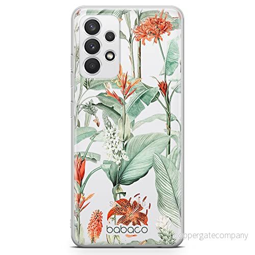 ERT GROUP mobiltelefonfodral för Samsung A32 4G LTE originalt och officiellt licensierat Babaco mönster Flowers 048 optimalt anpassad till formen på mobiltelefonen, gedeeltelijk transparant 5905131341051