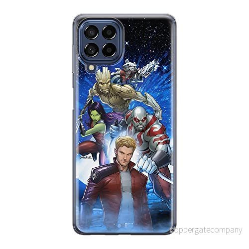 ERT GROUP mobiltelefonfodral för Samsung M53 5G originalt och officiellt licensierat Marvel mönster Guardians of the Galaxy 011 anpassad till formen på mobiltelefonen, fodral tillverkad av TPU plast 5905511397340