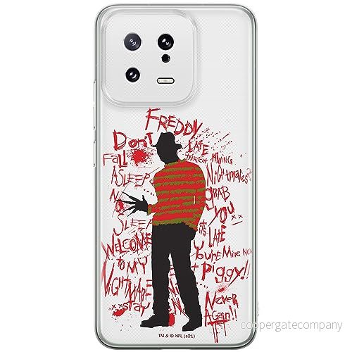 ERT GROUP mobiltelefonfodral för Xiaomi 13 originalt och officiellt licensierat Horror mönster Nightmare of Elm Street 010 anpassad till formen på mobiltelefonen, fodral tillverkad av TPU plast 5905511905934