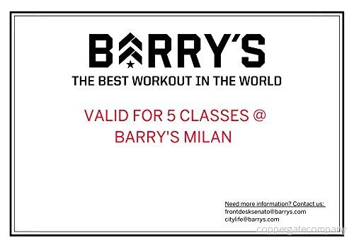 BARRY'S MILAN 5 classes pack 789011490160
