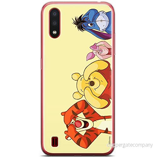 ERT GROUP mobiltelefonfodral för Samsung A01 originalt och officiellt licensierat Disney mönster Winnie the Pooh and friends 036 anpassad till formen på mobiltelefonen, fodral tillverkad av TPU plast 5903537549965