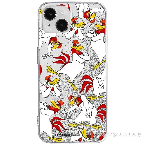 ERT GROUP mobiltelefonfodral för Apple Iphone 14 PLUS originalt och officiellt licensierat Looney Tunes mönster Feghorn Leghorn 001 anpassad till formen på mobiltelefonen, med glitter overflow effekt 5905511671440