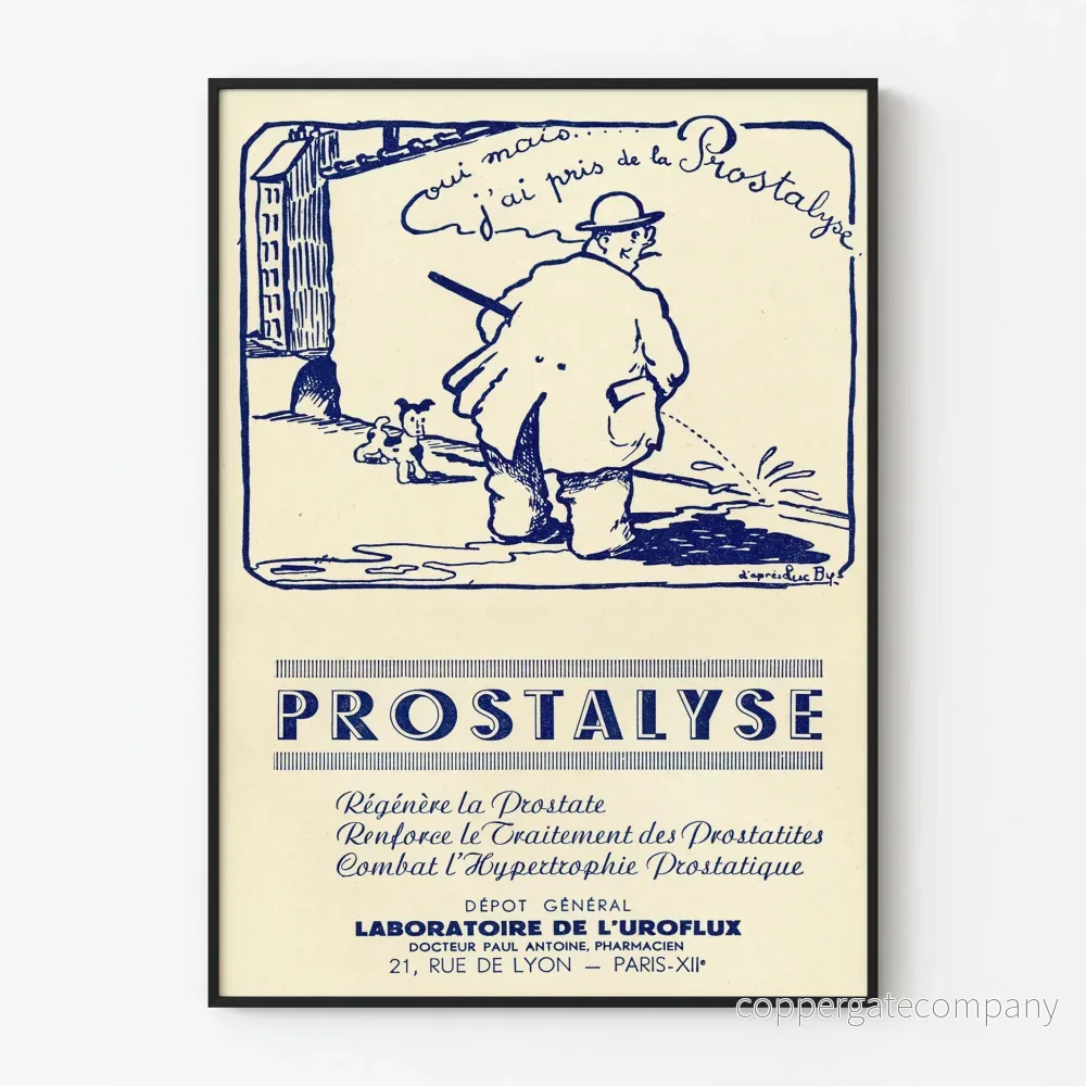 Vintage reklamposter Prostalypse - Retro väggdekoration Artem Legrand