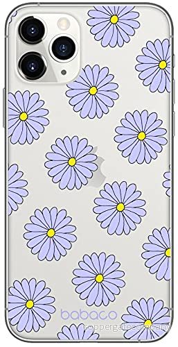 ERT GROUP mobiltelefonfodral för Apple Iphone 11 PRO originalt och officiellt licensierat Babaco mönster Flowers 021 Vit optimalt anpassad till formen på mobiltelefonen, gedeeltelijk transparant 5903932646610