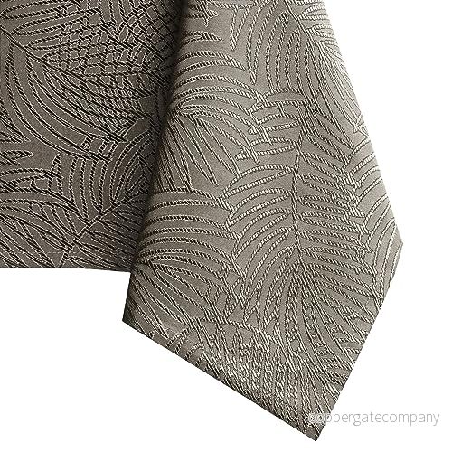 AmeliaHome Bordsduk 110 x 240 cm lotuseffekt vattenavvisande blad cappuccino Gaia 4251525489825