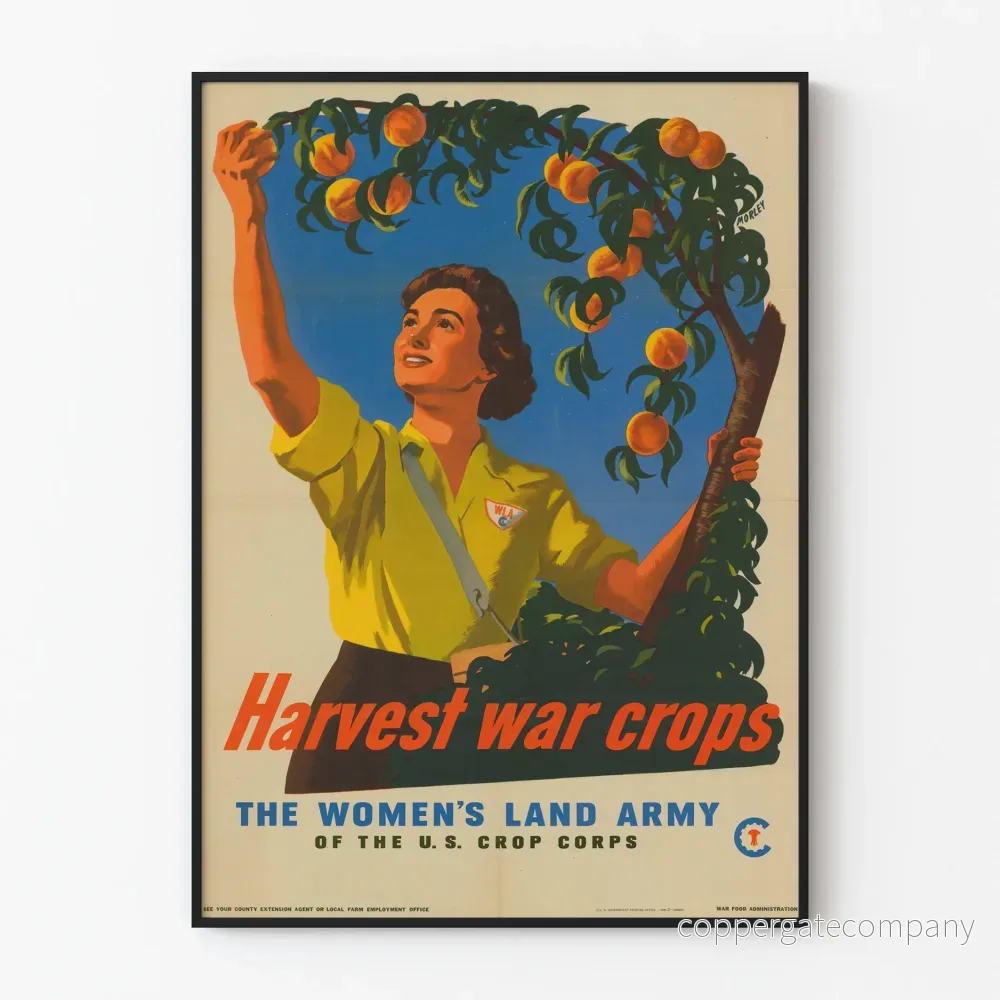 Vintageposter av skördefält – Landlig väggdekoration Vintageposter av skördefält – Landlig väggdekoration