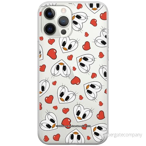 ERT GROUP mobiltelefonfodral för Iphone 12 PRO MAX originalt och officiellt licensierat Looney Tunes mönster Tweety 018 optimalt anpassad till formen på mobiltelefonen, gedeeltelijk transparant 5905795122140