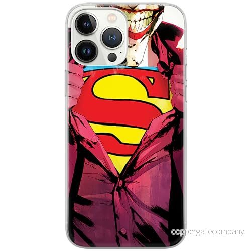 ERT GROUP mobiltelefonfodral för Iphone 13 PRO MAX originalt och officiellt licensierat DC mönster Joker 003 Vit optimalt anpassad till formen på mobiltelefonen, gedeeltelijk transparant 5903932926552