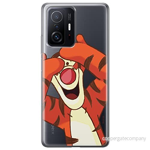 ERT GROUP mobiltelefonfodral för Xiaomi 11T 5G / PRO originalt och officiellt licensierat Disney mönster Winnie the Pooh and friends 035, gedeeltelijk transparant 5904805558818