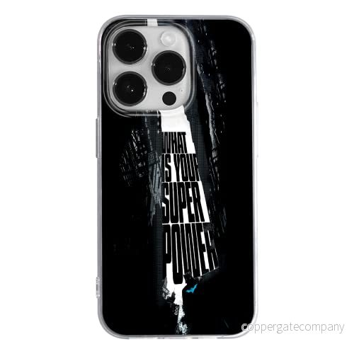 ERT GROUP mobiltelefonfodral för Apple Iphone 14 PRO originalt och officiellt licensierat DC mönster Batman 001 optimalt anpassad till formen på mobiltelefonen, fodral tillverkad av TPU plast 5905131926067