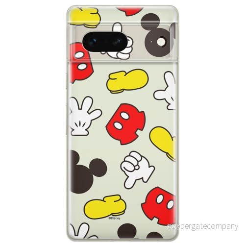 ERT GROUP mobiltelefonfodral för Google PIXEL 7 originalt och officiellt licensierat Disney mönster Mickey 046 optimalt anpassad till formen på mobiltelefonen, gedeeltelijk transparant 5905795152147