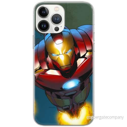 ERT GROUP mobiltelefonfodral för Samsung A50/A50s/A30s originalt och officiellt licensierat Marvel mönster Iron Man 017 Vit anpassad till formen på mobiltelefonen, fodral tillverkad av TPU plast 5902980412185