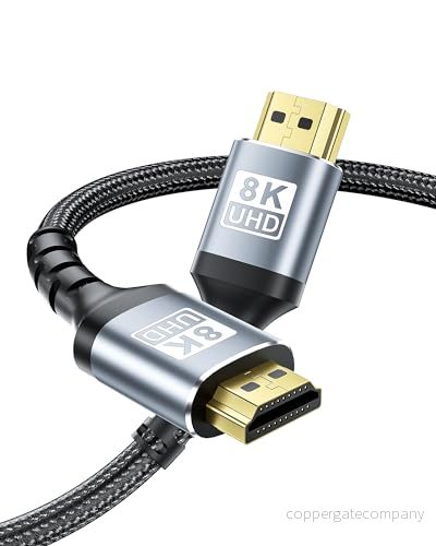 BYEASY HDMI 2.1 kabel, 1 m 8K @60Hz kabel kompatibel med alla enheter PC/TV/HDTV/Blu ray 786194798168