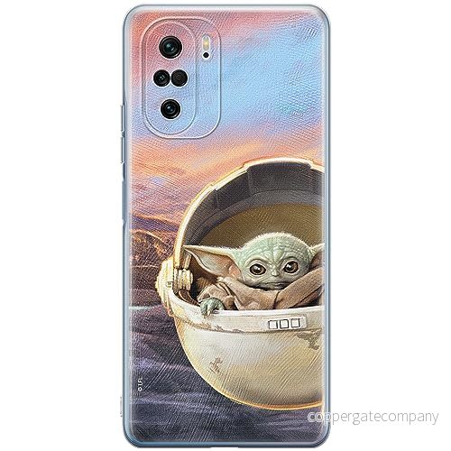 ERT GROUP mobiltelefonfodral för Xiaomi MI 11i/ REDMI K40/K40 PRO/POCO F3/ F3 PRO originalt och officiellt licensierat Star Wars mönster Baby Yoda 005, fodral tillverkad av TPU plast 5905511883287