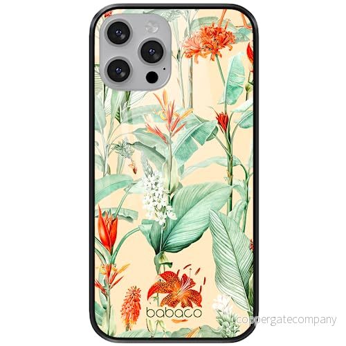 ERT GROUP mobiltelefonfodral för Apple Iphone 13 originalt och officiellt licensierat Babaco mönster Flowers 048 tillverkad av härdat glas, skyddsfodral 5905131337351