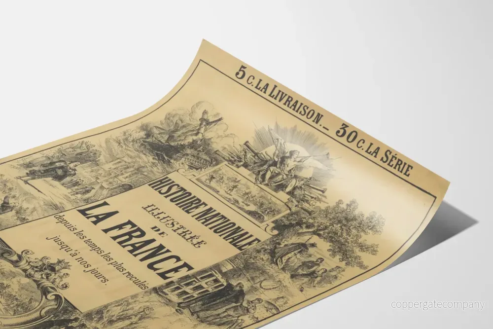 Vintage affisch "Histoire Nationale Illustrée de la France" - Bild 3