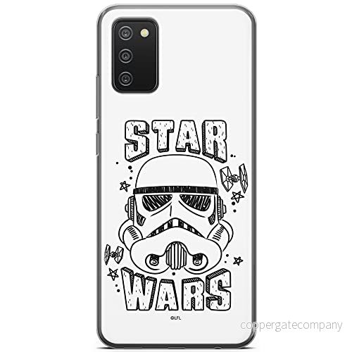 ERT GROUP mobiltelefonfodral för Samsung A02S originalt och officiellt licensierat Star Wars mönster Stormtrooper 013 optimalt anpassad till formen på mobiltelefonen, fodral tillverkad av TPU plast 5903040233184