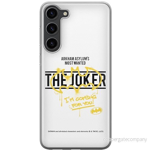 ERT GROUP mobiltelefonfodral för Samsung S23 PLUS originalt och officiellt licensierat DC mönster Batman & Joker 006 optimalt anpassad till formen på mobiltelefonen, fodral tillverkad av TPU plast 5905795060640
