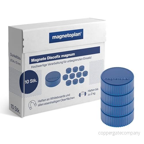 magnetoplan Magnet Discofix Magnum (Ø x H) 34 mm 13 rund Mörkblå 10 st 1660014 4013695025018