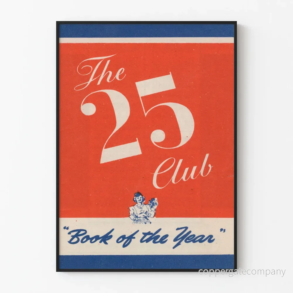 Vintageposter The 25 Club Book of the Year