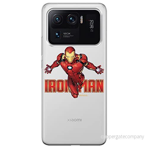 ERT GROUP mobiltelefonfodral för Xiaomi MI 11 ULTRA originalt och officiellt licensierat Marvel mönster Iron Man 030 optimalt anpassad till formen på mobiltelefonen, gedeeltelijk transparant 5904805152719